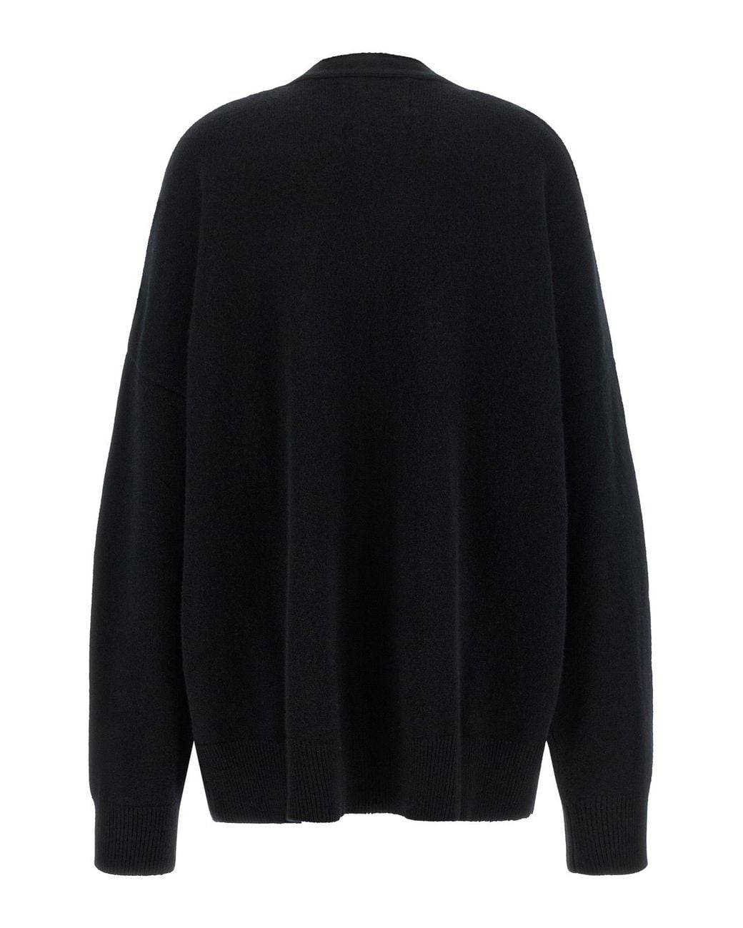 Extreme Cashmere Black Long-Sleeve Open-Front Cardigan