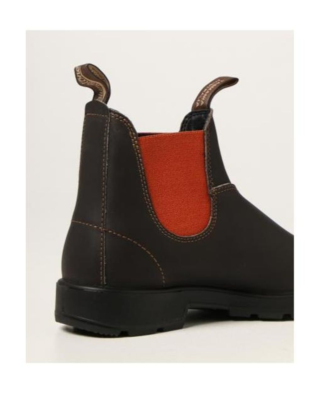 Blundstone Brown Round-Toe Chelsea Boots for men
