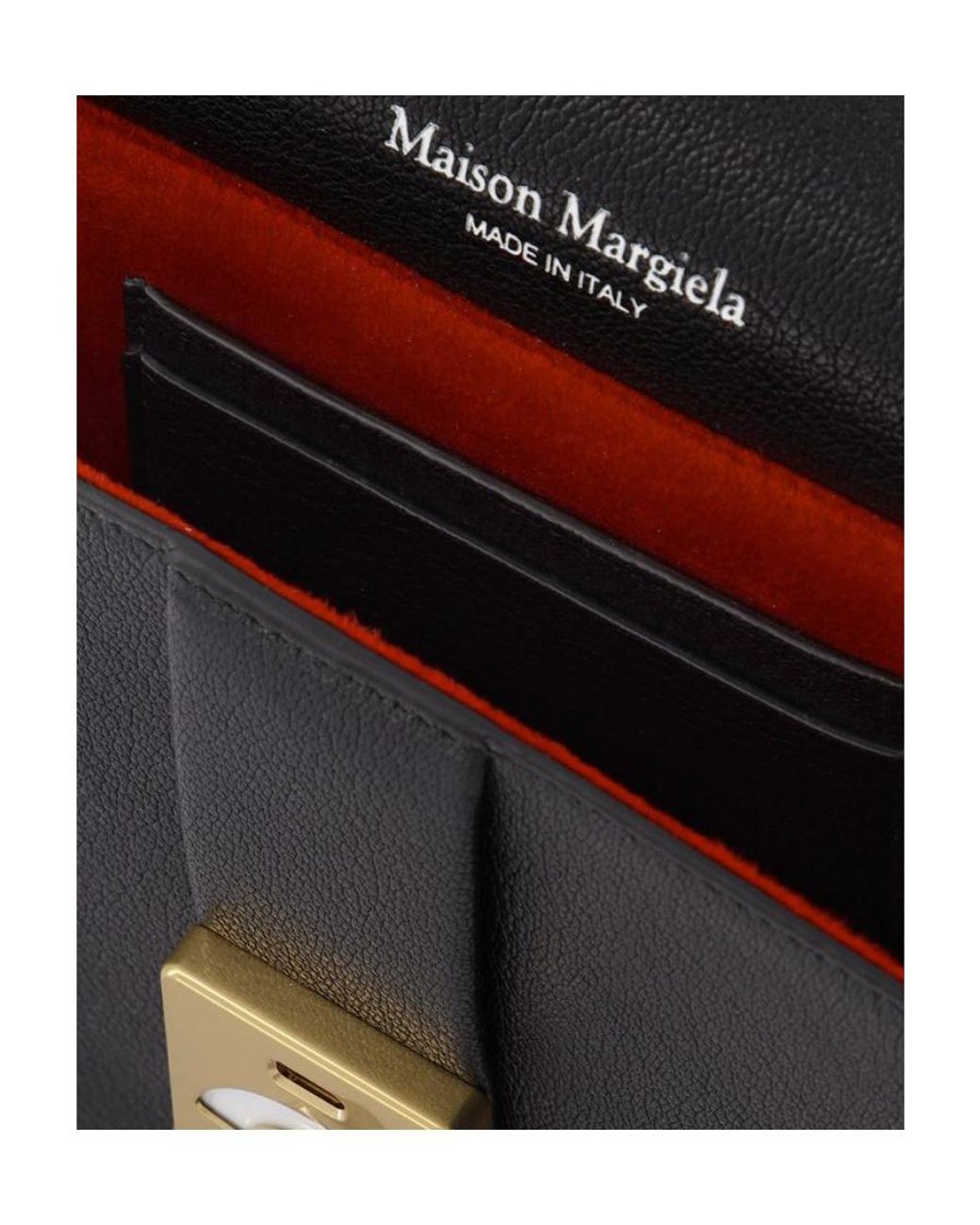 Maison Margiela Black Two-Tone Chain-Link Shoulder Bag