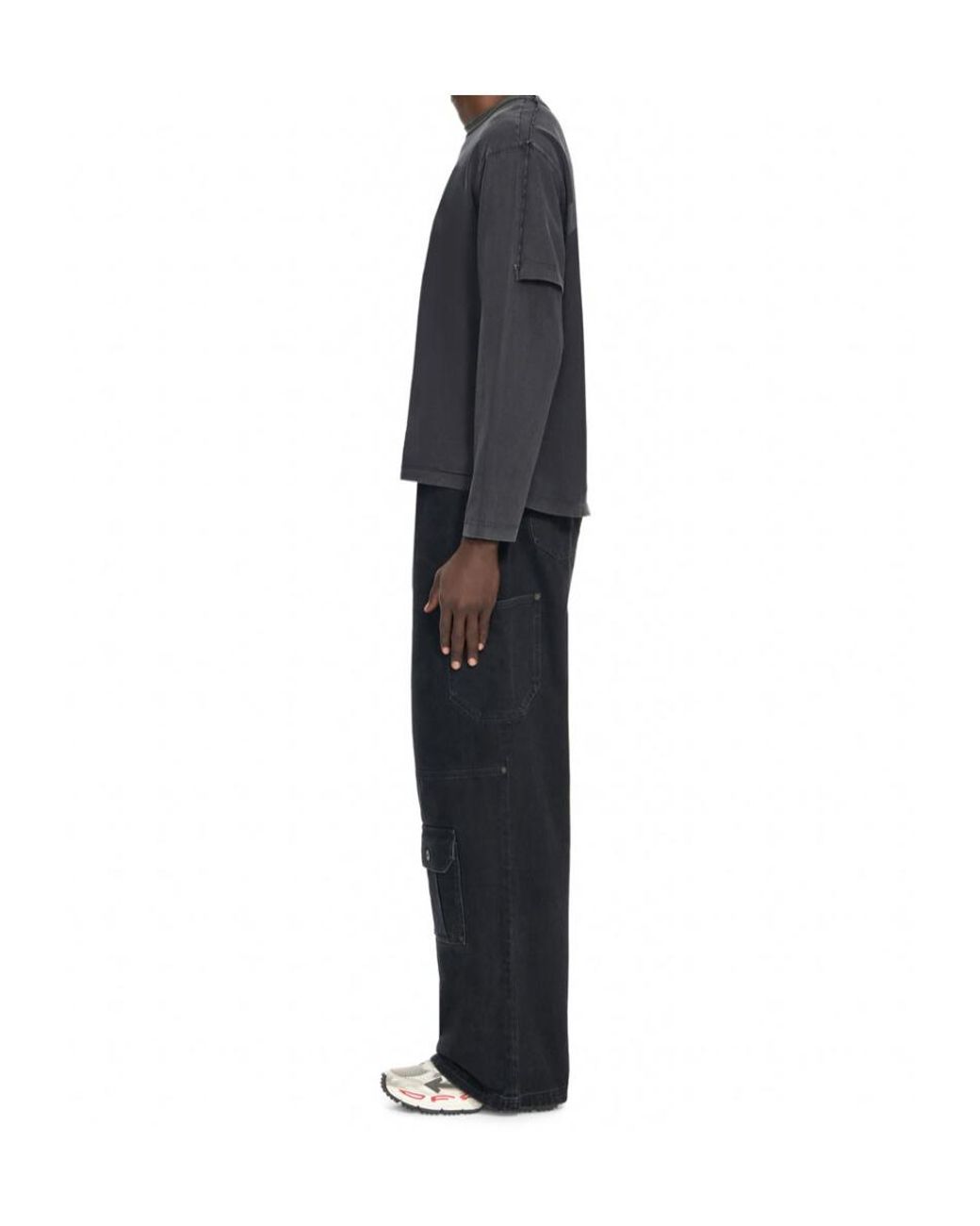 Off-White c/o Virgil Abloh Black Half Arrow Cargo Jeans for men