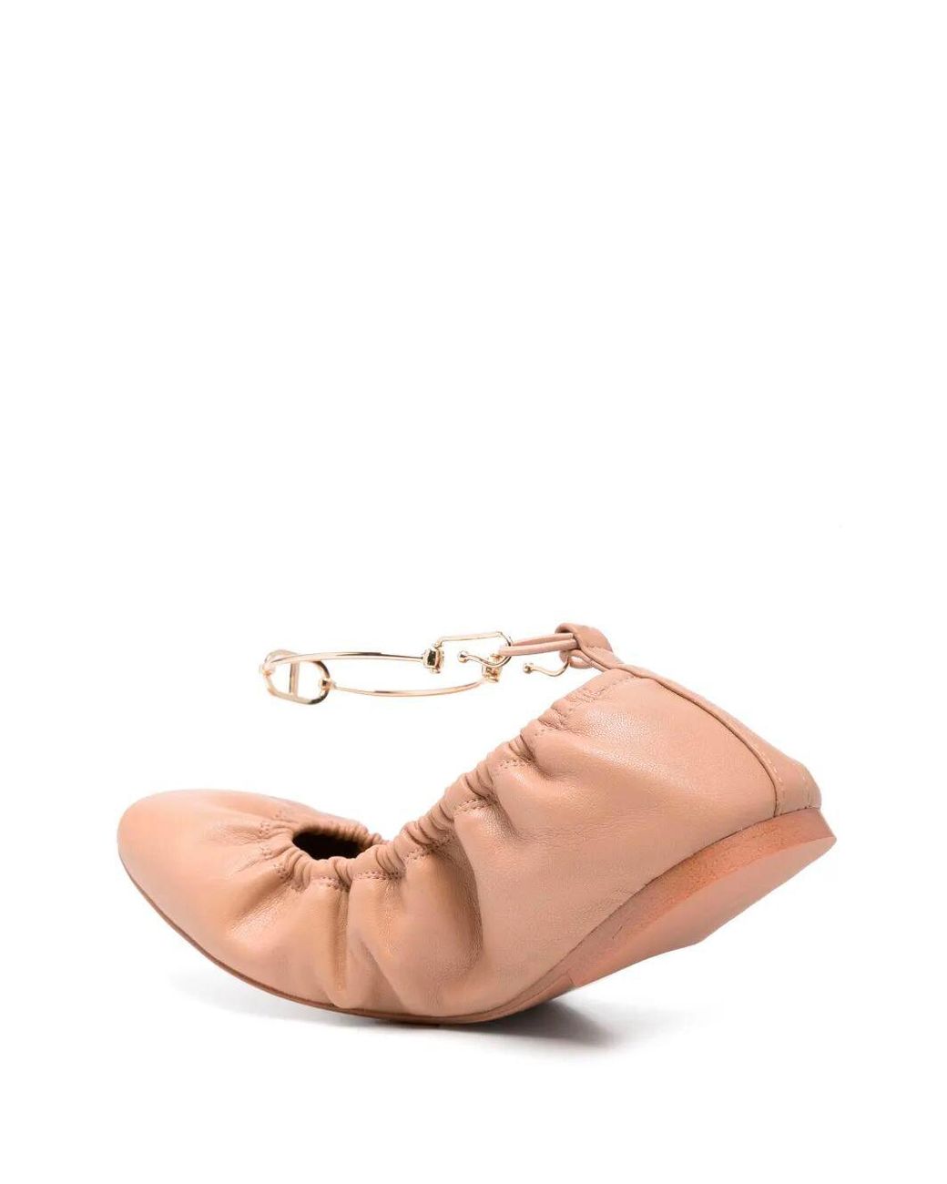 Twinset Pink Ankle Strap Ballet Flats