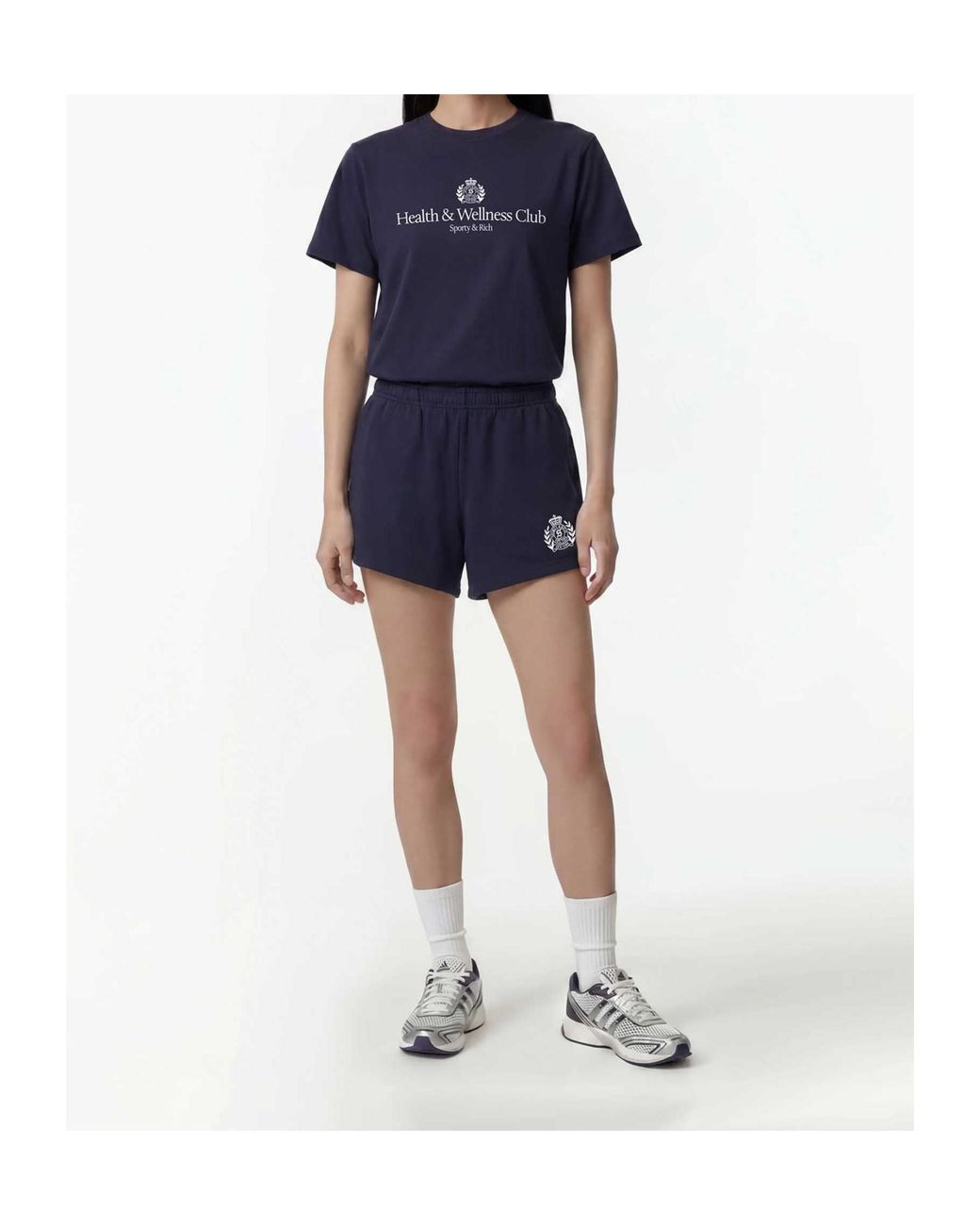 Sporty & Rich Blue Crew-Neck T-Shirt
