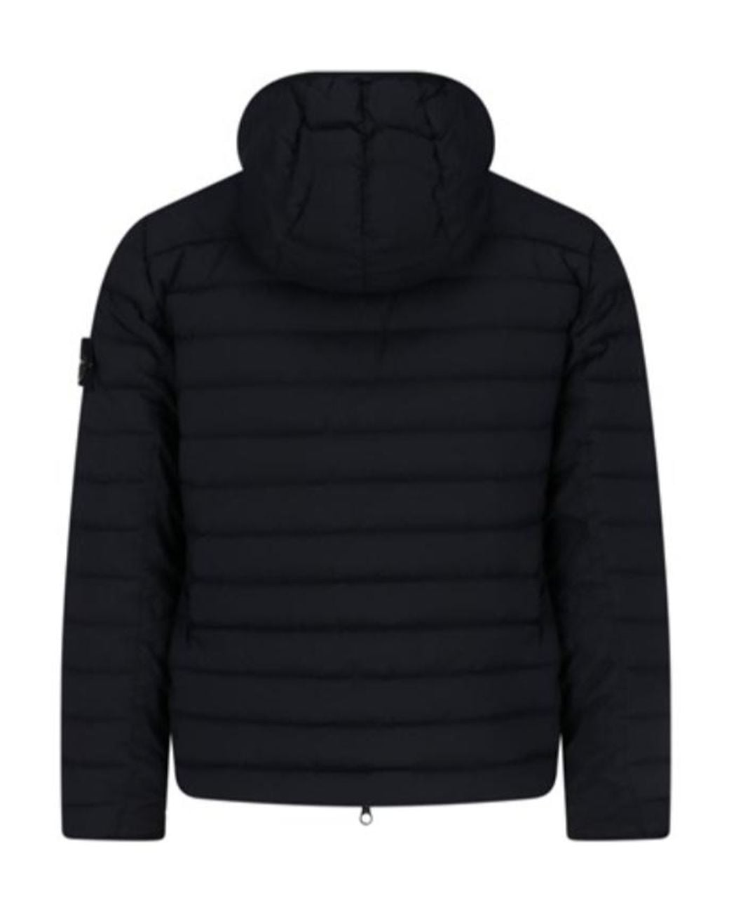 Stone Island Black Zip-Up Down Jacket for men