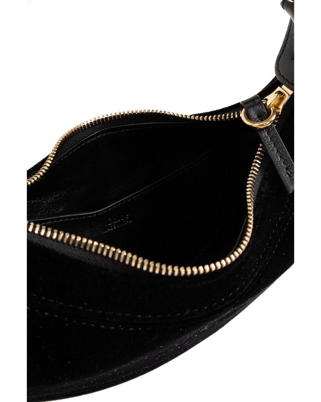 Chloé Black Chloé Horse Small Velvet Tote Bag