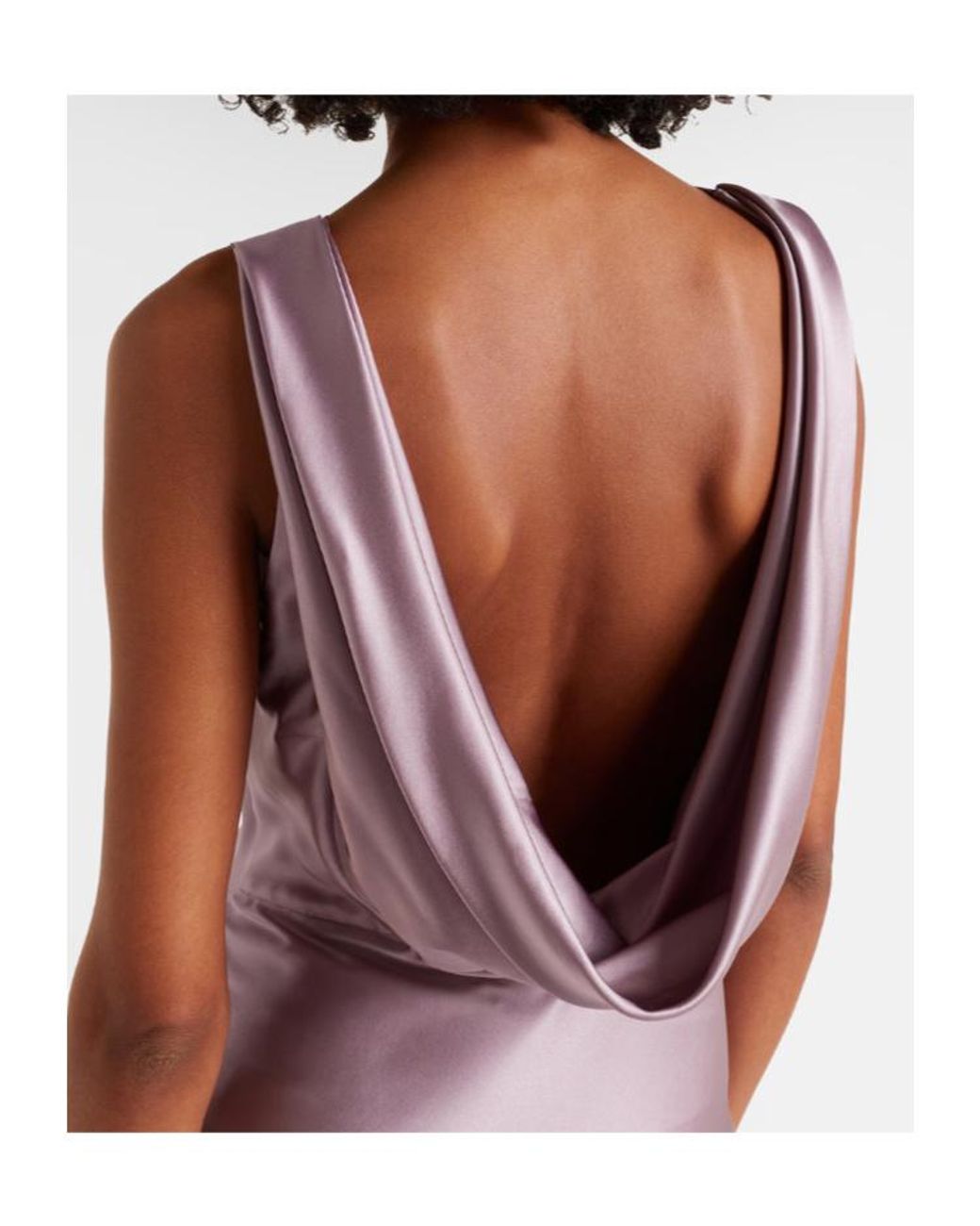 Nina Ricci Purple Silk-Blend Gown