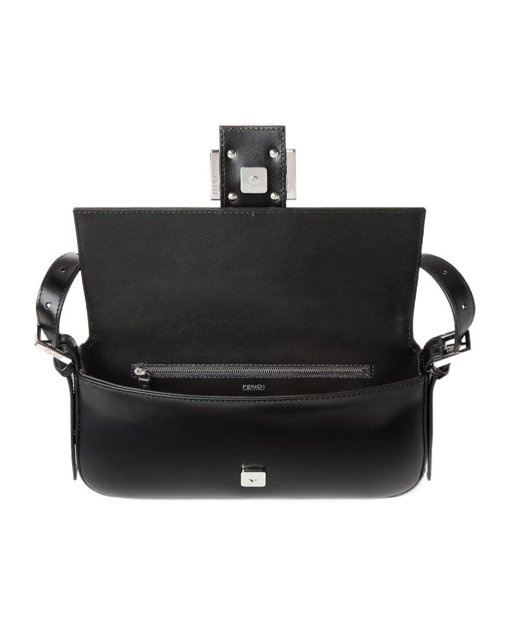 Fendi Black Baguette 26424 Shoulder Bag