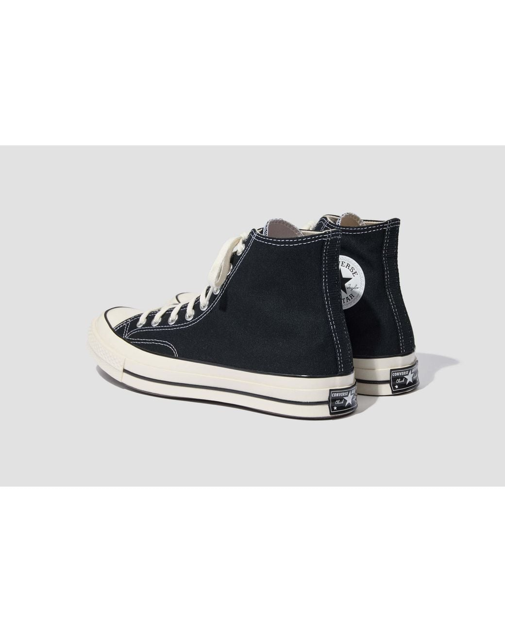 Converse Black Lace-Up High-Top Casual Shoes for men