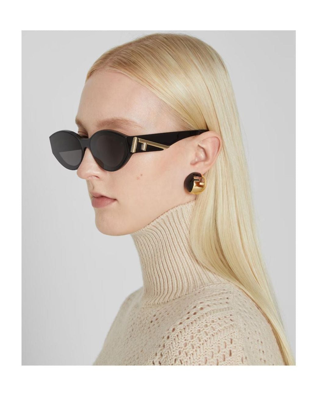 Fendi Metallic And Colored Earrings