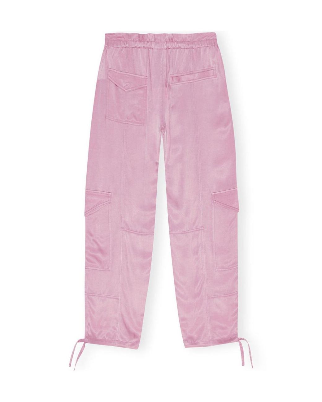 Ganni Pink Washed Trousers