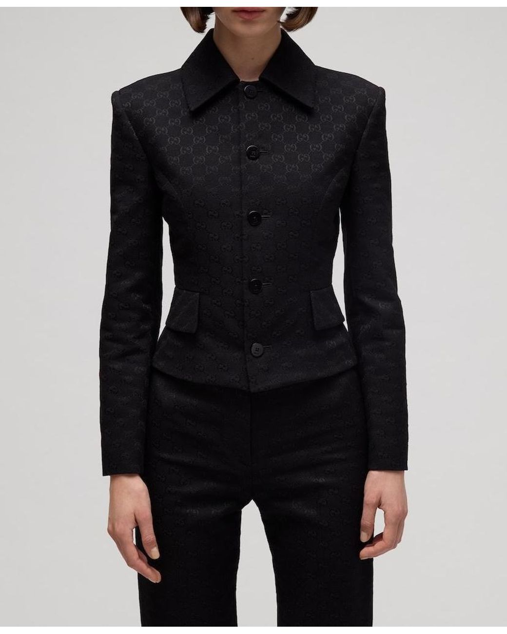 Gucci Black Gg Jacket