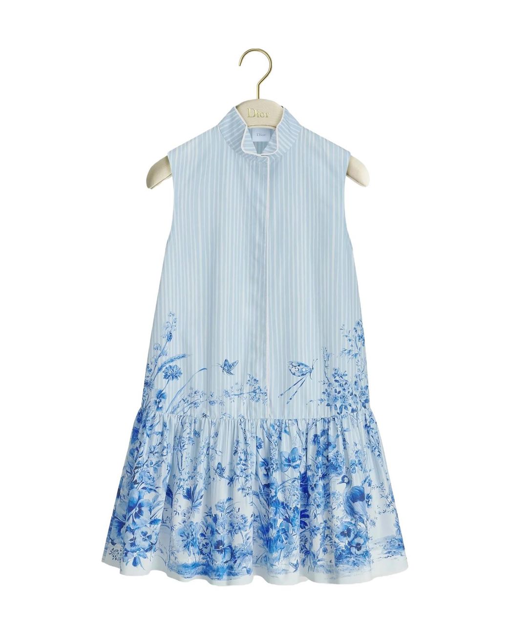 Dior Blue Iviera Short Flared Dress