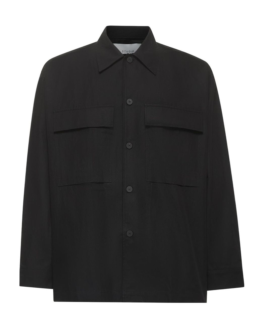 Studio Nicholson Black Landi Long Sleeved Jacket for men