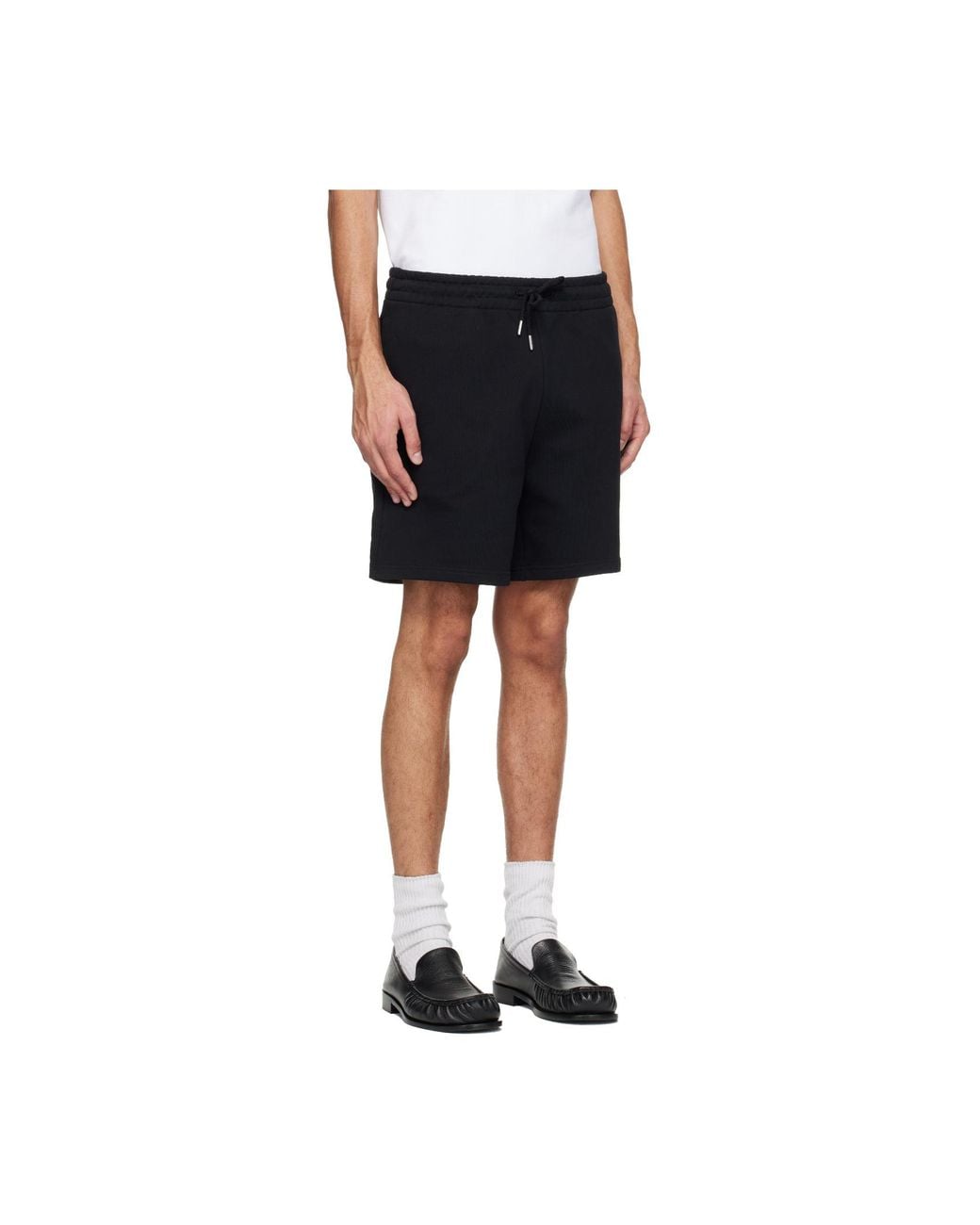 Casablanca Black Logo Drawstring Shorts for men