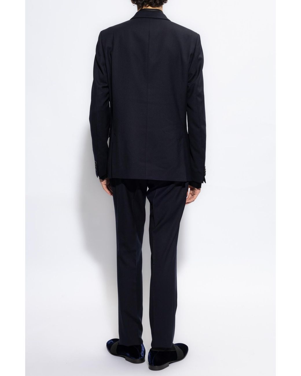 Paul Smith Blue Button-Up Long-Sleeved Suit for men