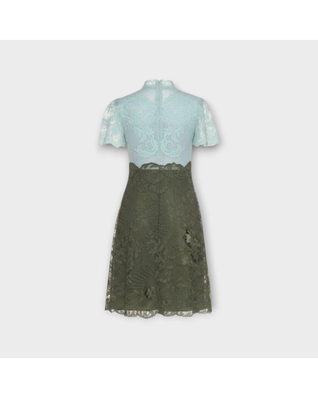 Valentino Green Short-Sleeved Dress
