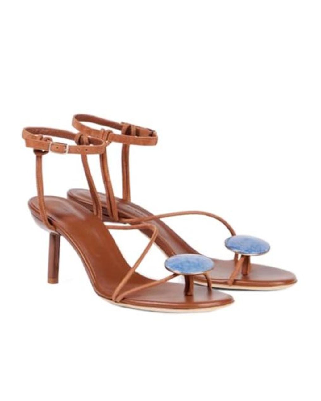 Christopher Esber Brown Decorated Leather Sandals
