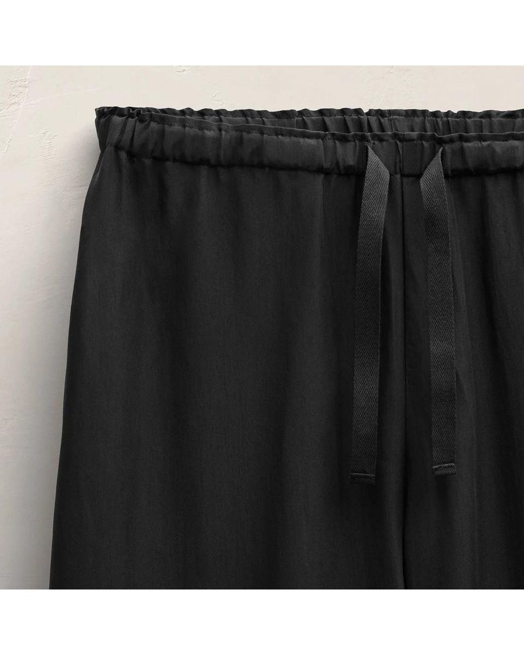James Perse Blue Wide-Hem Casual Trousers