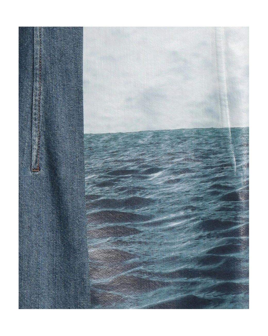 Sportmax Blue Sleeveless Denim Dress