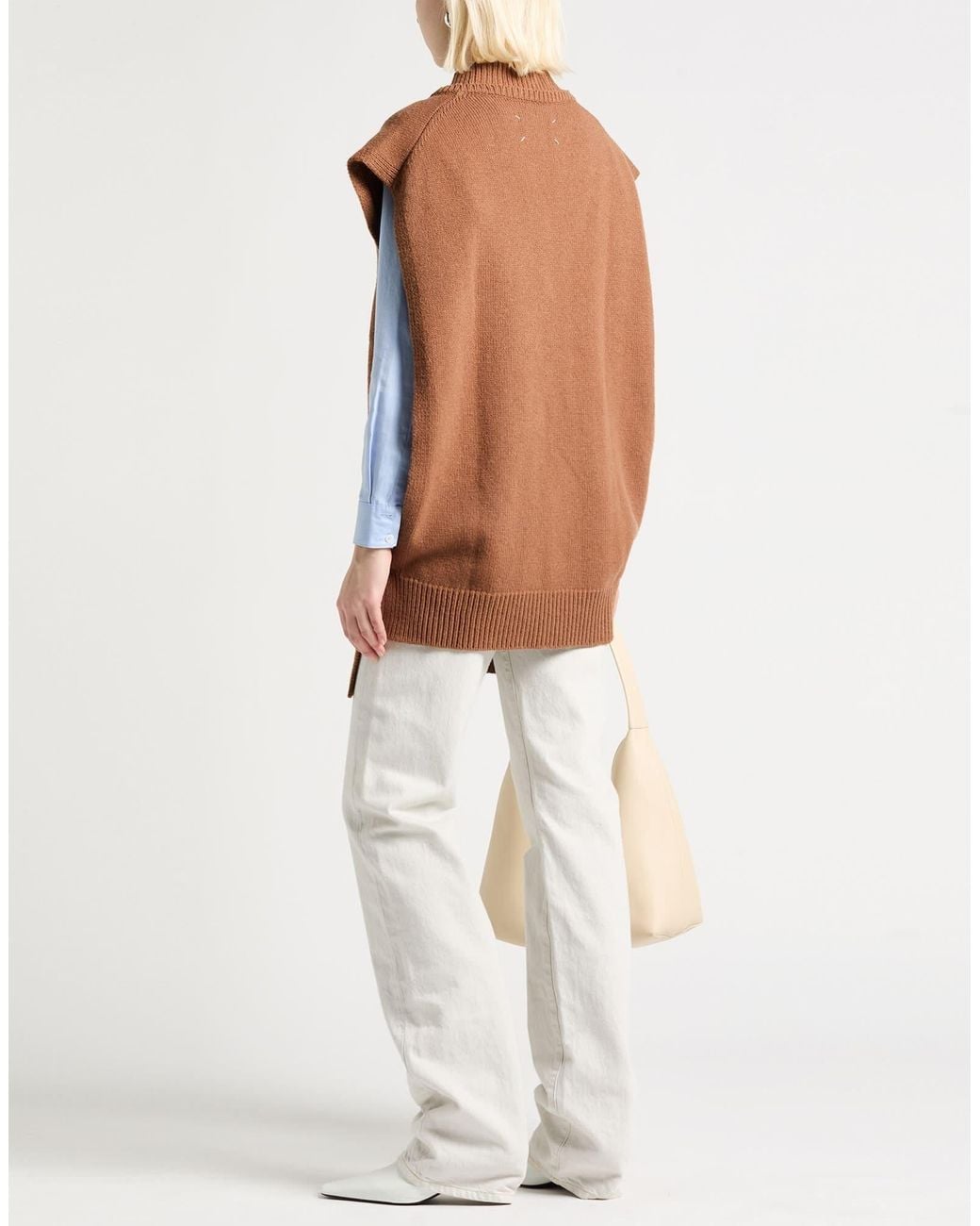 Maison Margiela Brown Lightweight Knit Jumper