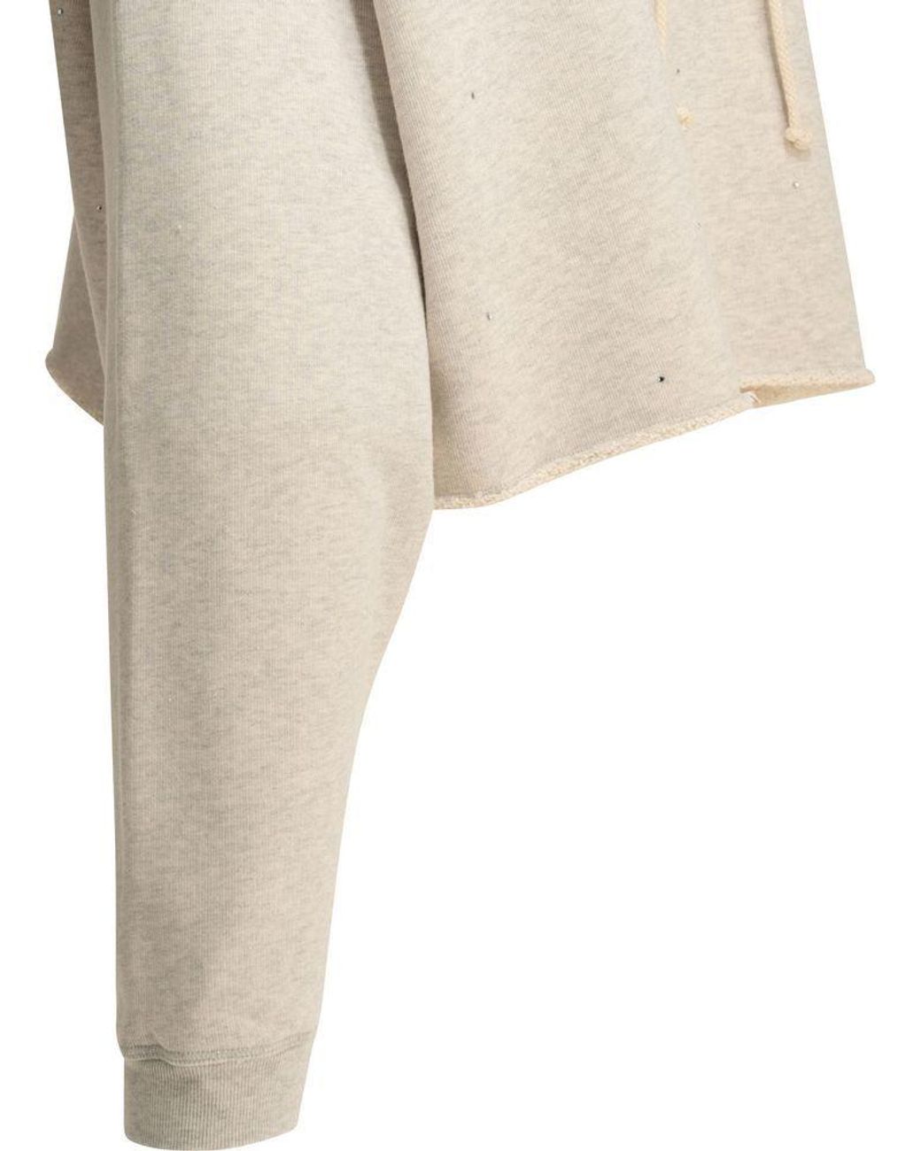 Golden Goose Deluxe Brand White Star Cropped Hoodie
