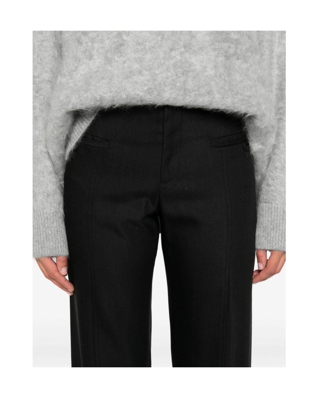 Loulou de Saison Black Welt-Pocket Trousers