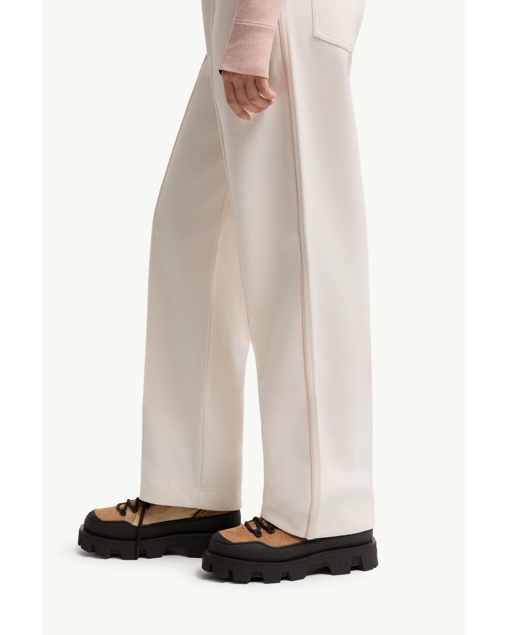 Moncler White Grenoble Drawstring Sweat Pants