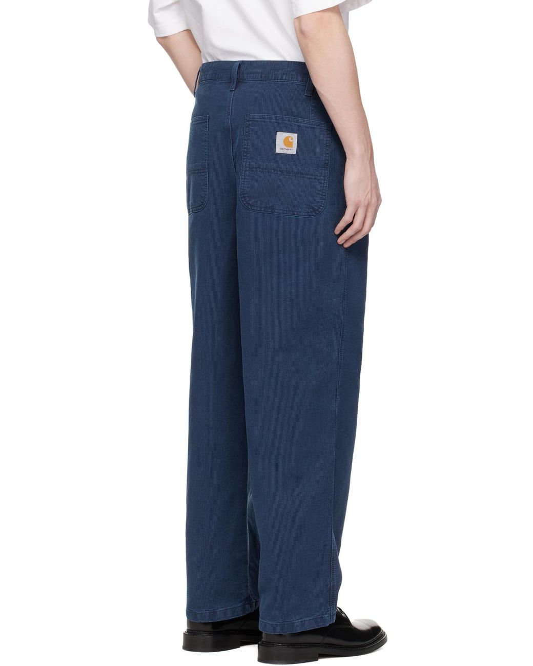 Carhartt Blue Parrish Cotton-Corduroy Trousers for men