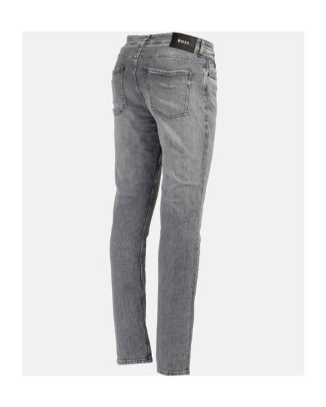 Boss Gray Multi-Pocket Jeans for men