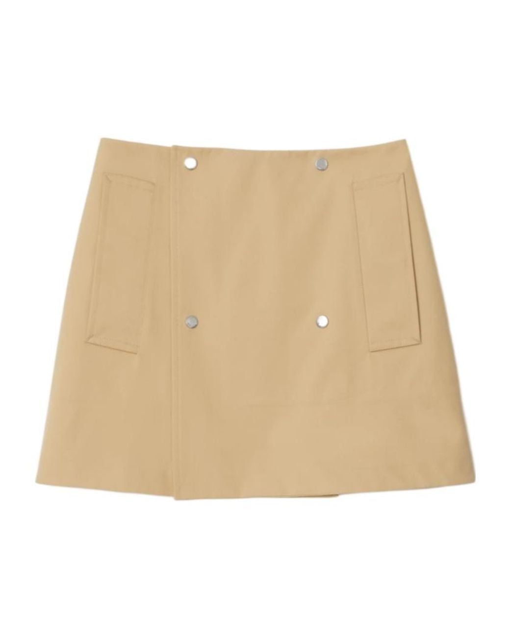 Burberry Natural Straight Hem Mini Skirt