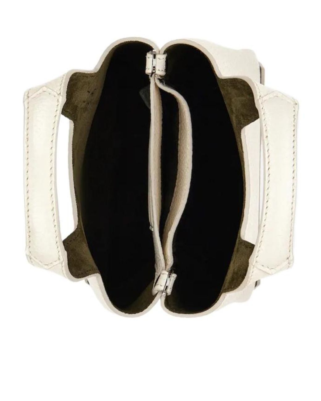 Hogan Natural Logo Embossed Top Handle Bag