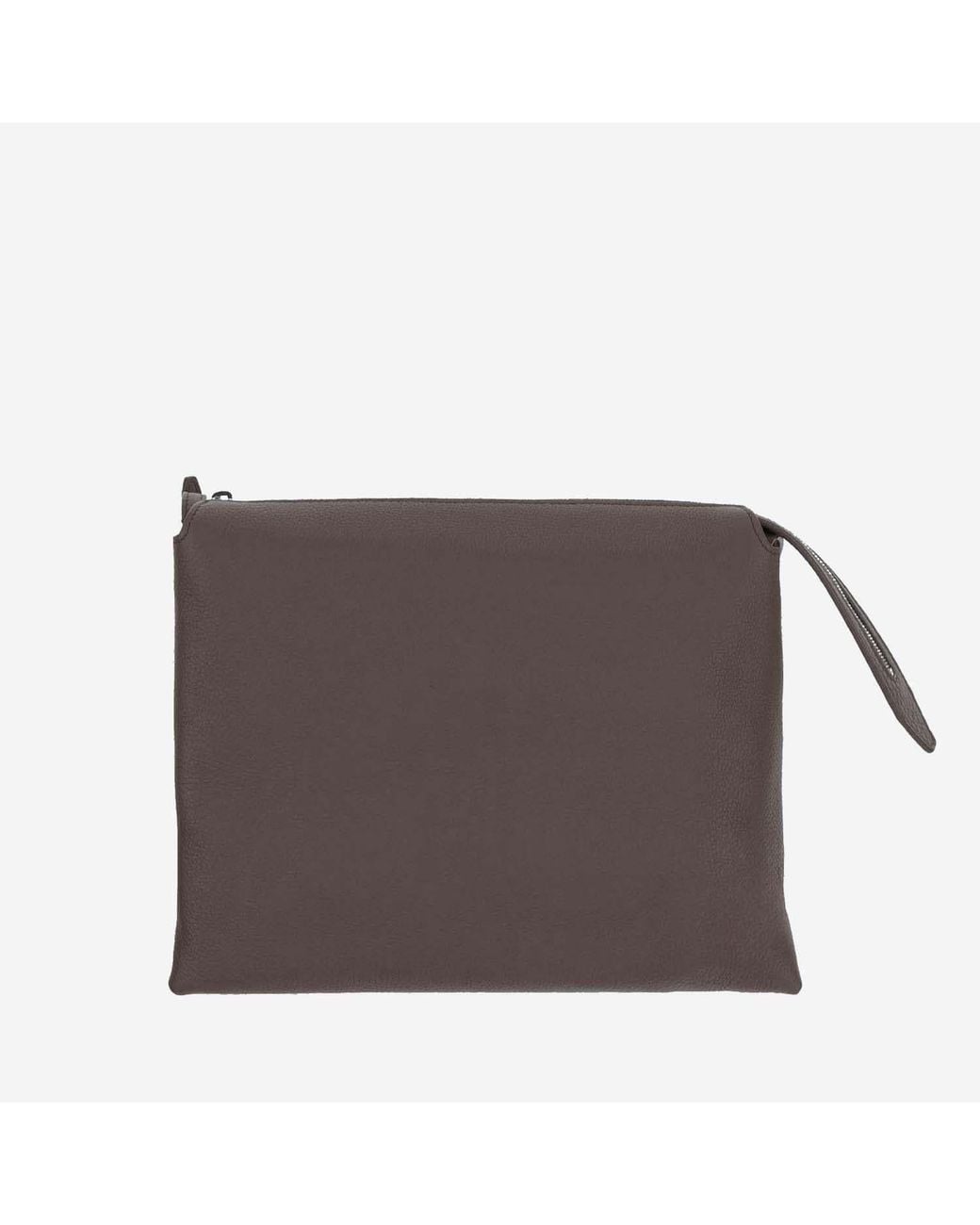 The Row Brown Zipper Shoulder Bag