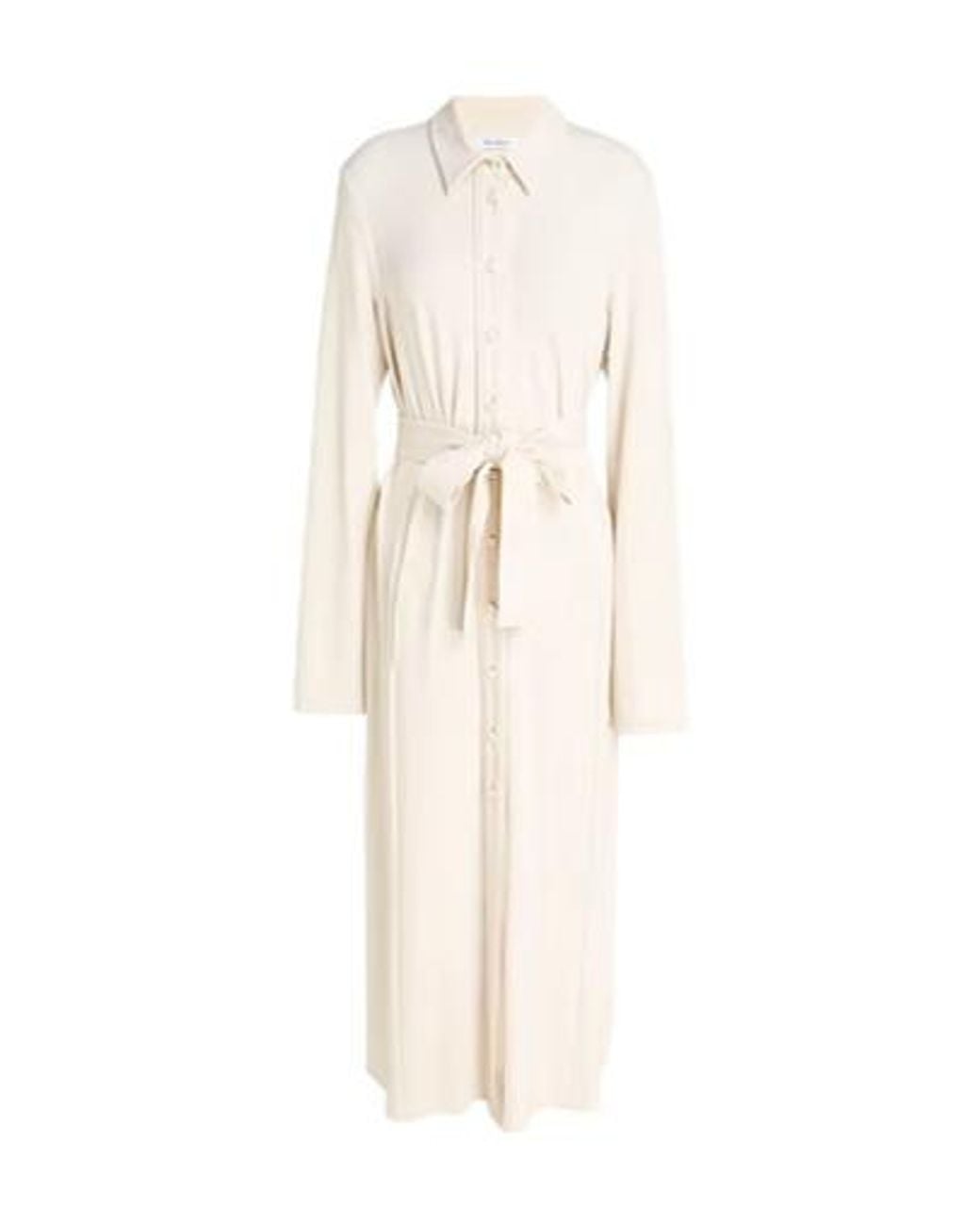 Max Mara White Fitted Shirt Dress