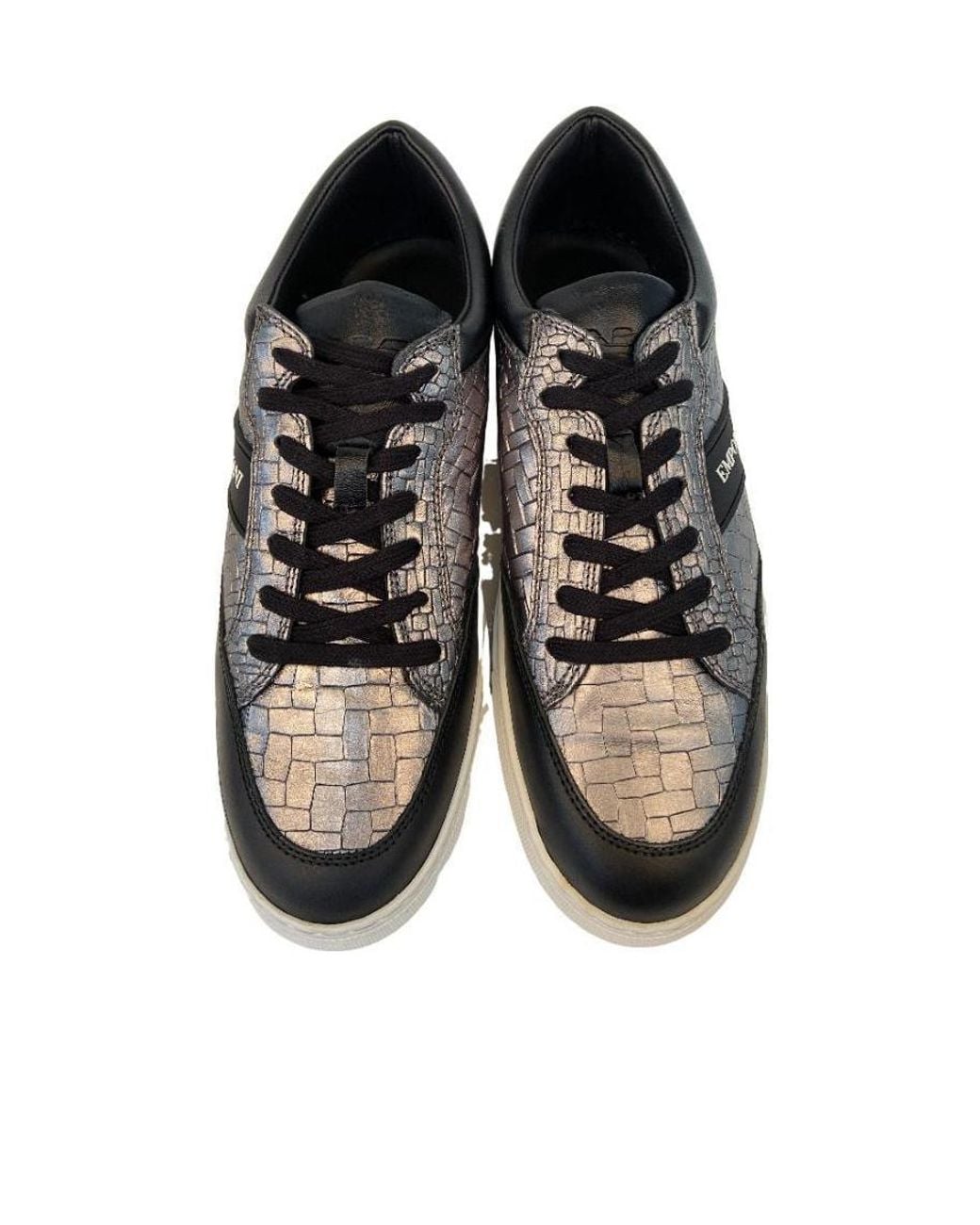 Emporio Armani Black Logo Details Casual Sneakers for men