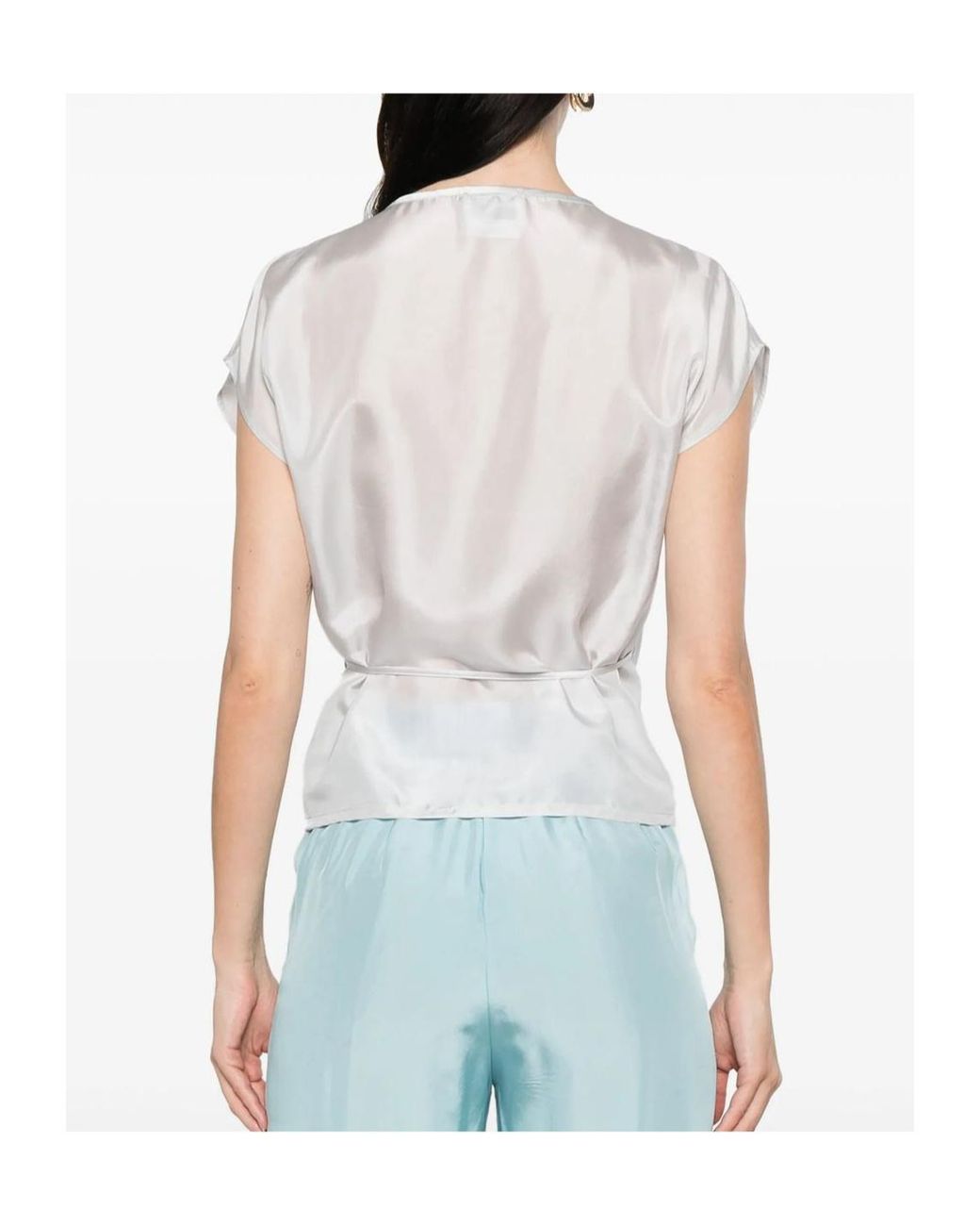 Forte_forte White Wrap Top