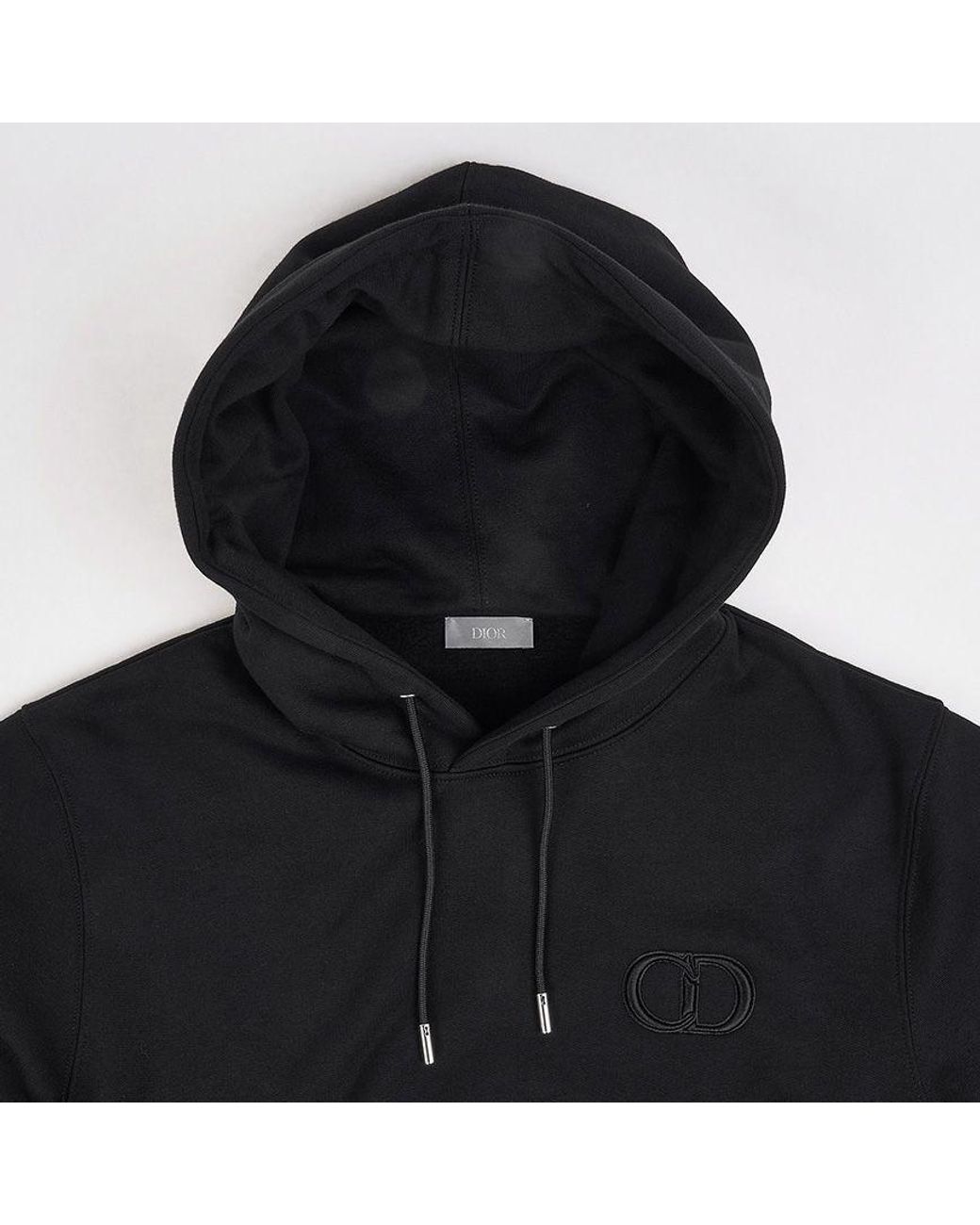 Dior Homme Cd Icon Drawstring Hoodie in Black for Men | Lyst