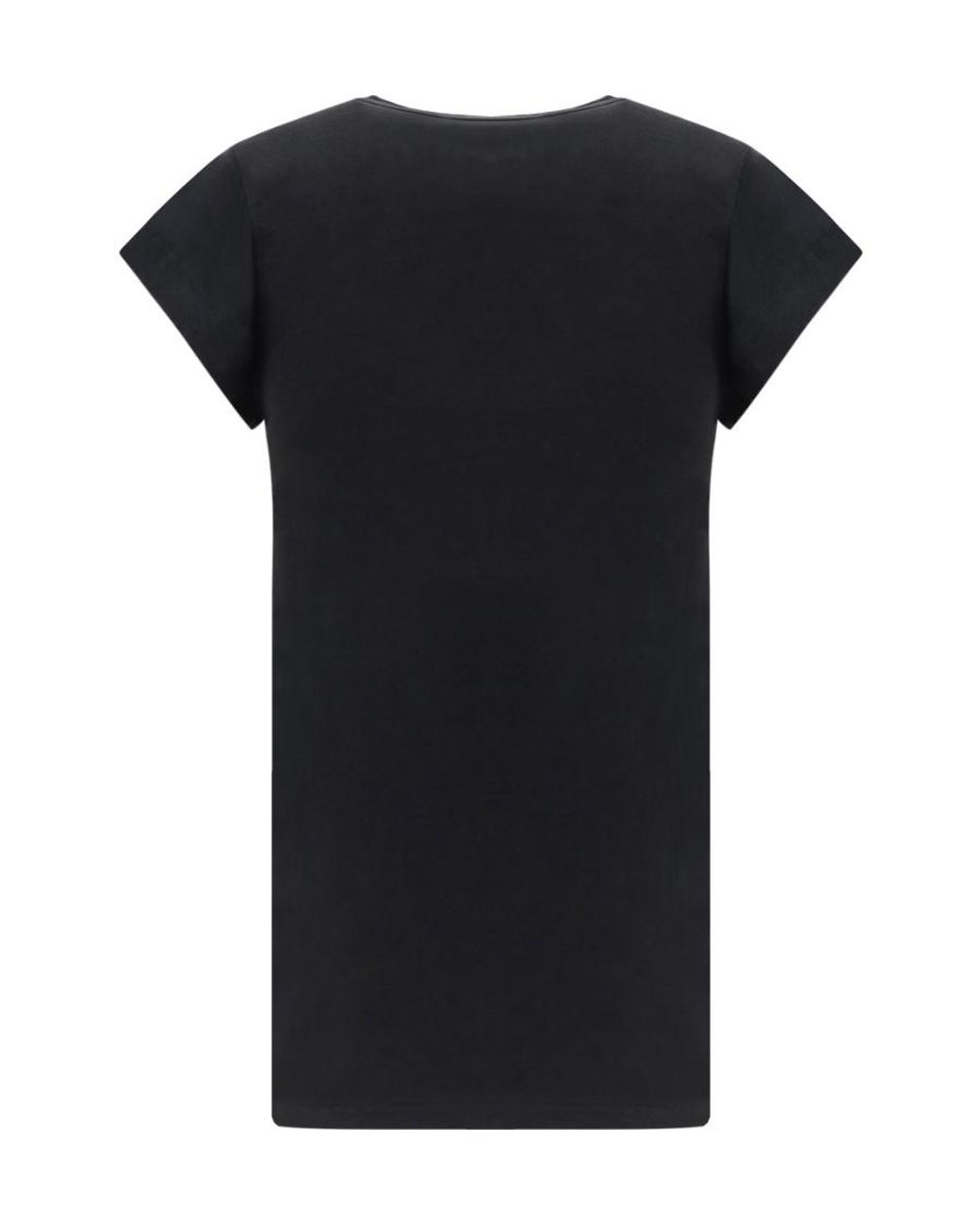 Isabel Marant Black Isabel Marant Étoile V-Neck Short-Sleeved T-Shirt