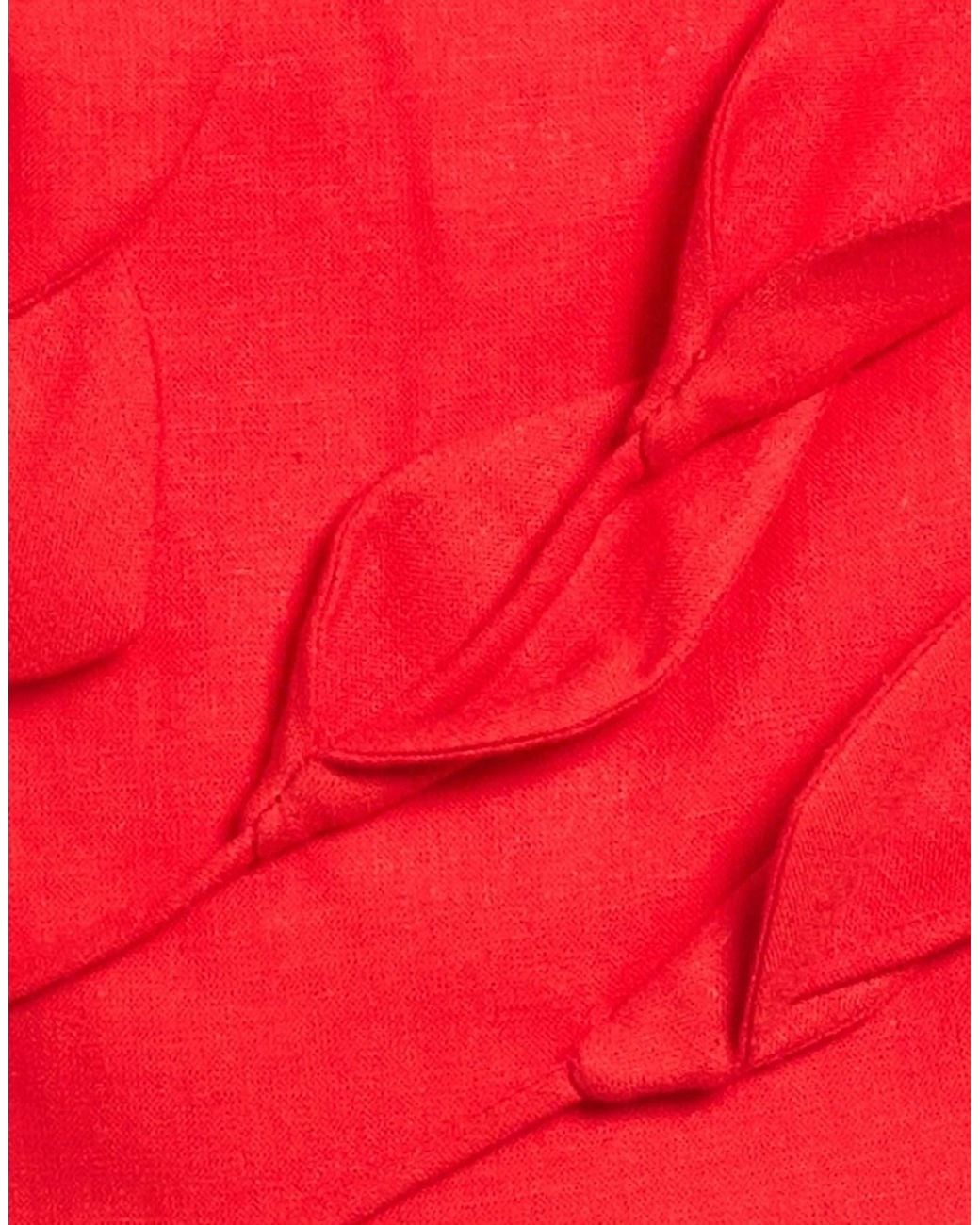Farm Rio Red Sleeveless Cropped Top