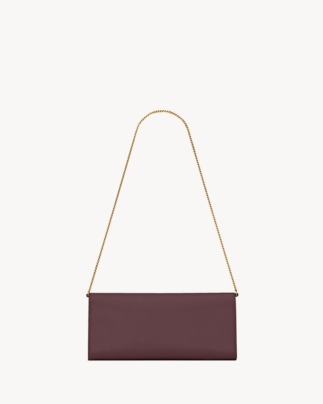 Saint Laurent Purple Kate Foldover Top Clutch Bag