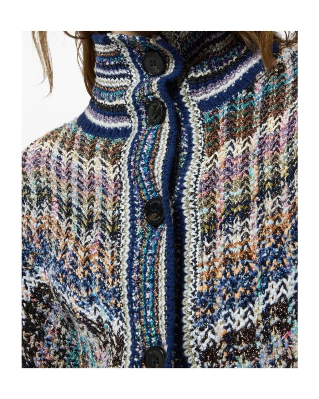 Missoni Gray Oversized Sequin Embellished Cardigan