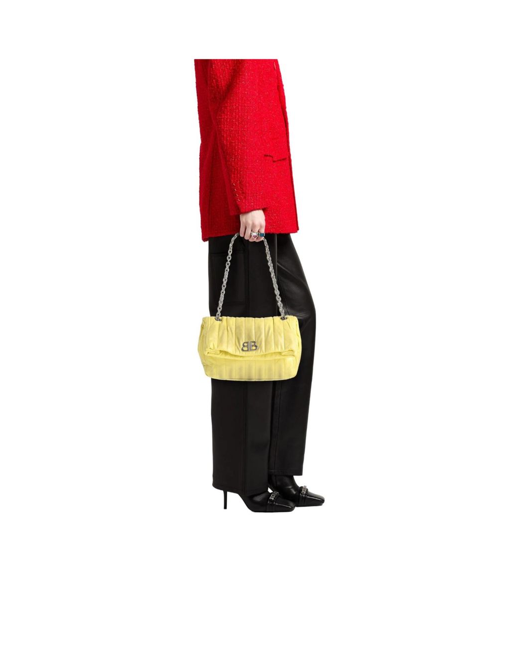Balenciaga Yellow Solid Colour Shoulder Bags