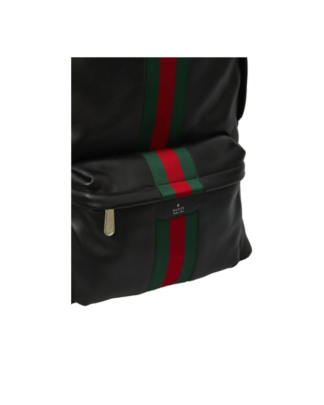 Gucci Black Web Trademark Large Backpack for men