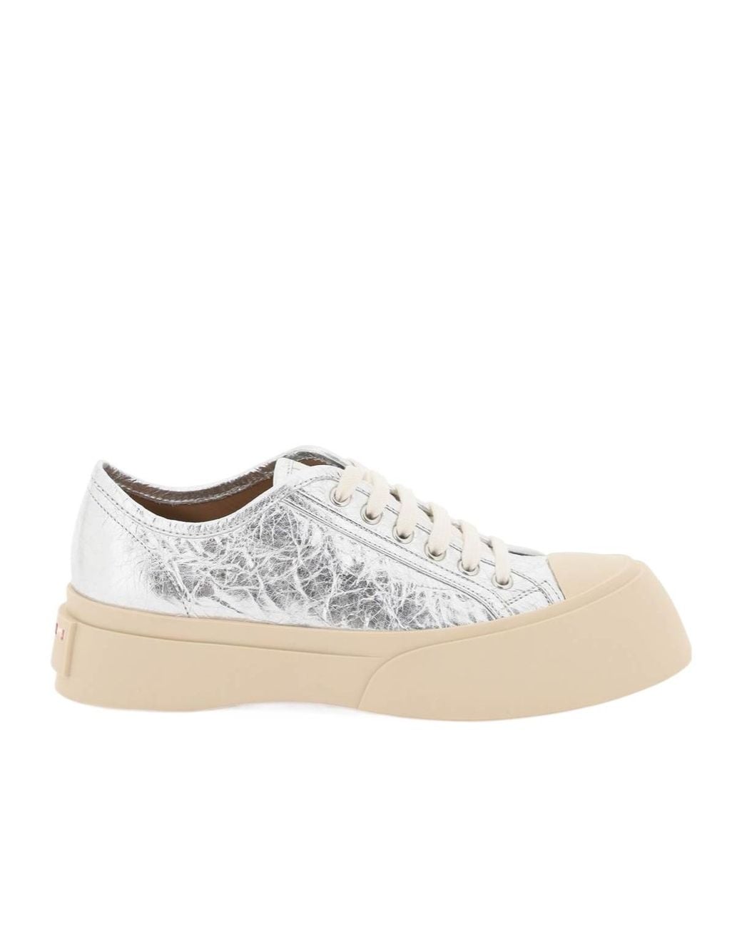 Marni White Pablo Lace-Up Sneakers