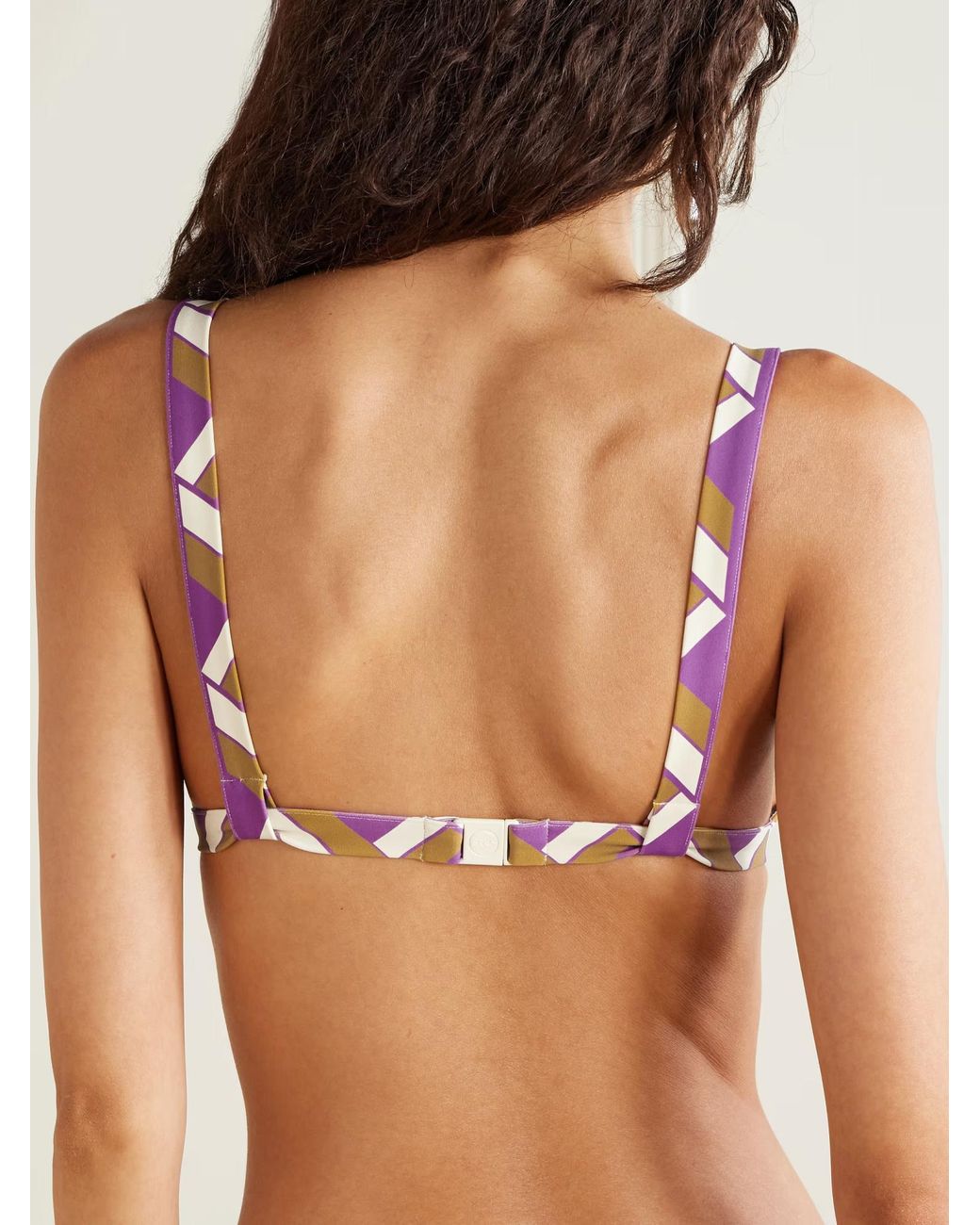 Eres Pink Must-Have Printed Triangle Bikini Top