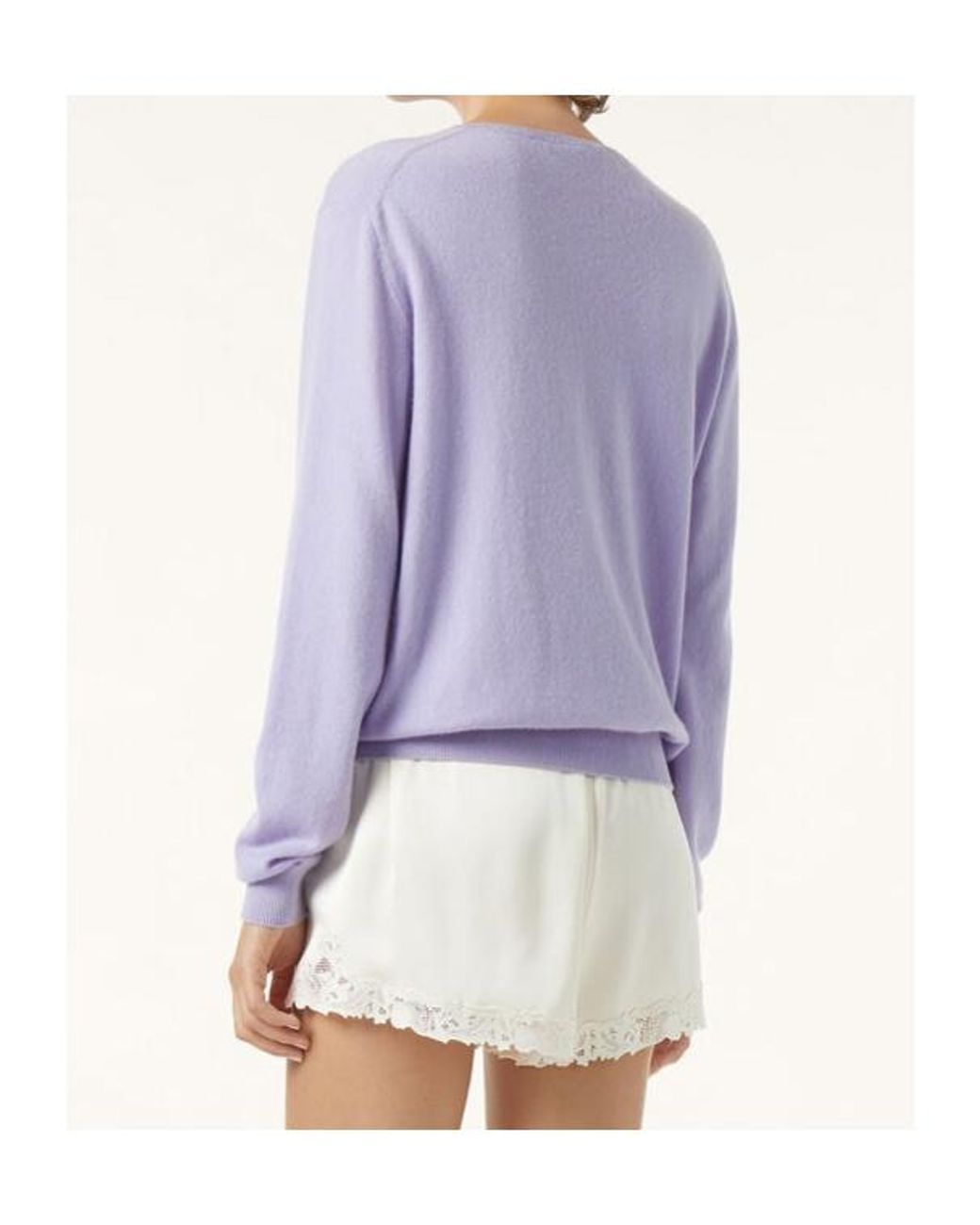 Loro Piana Purple Sergio Crewneck Jumper