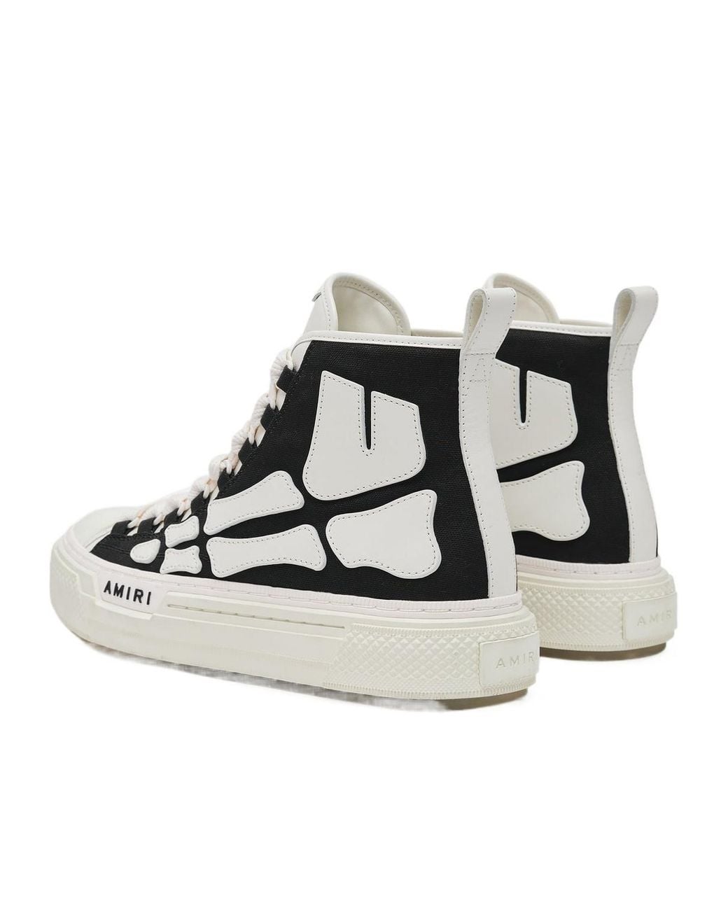 Amiri Black Lethestanether Trim Pull-Tab Sneakers For for men