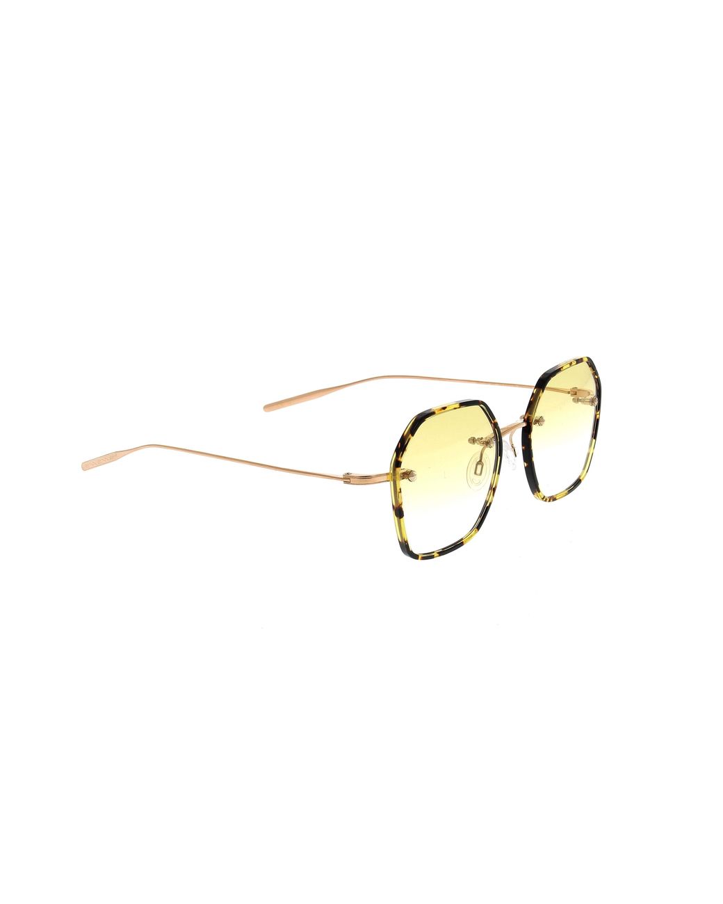 Barton Perreira Metallic Rhonda Geometric Frame Sunglasses