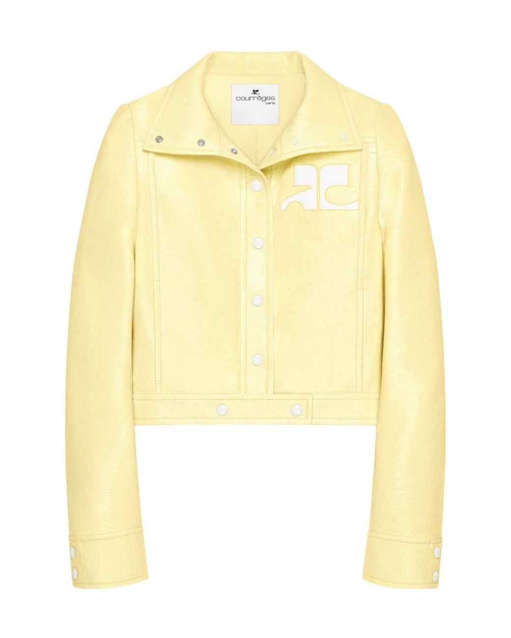 Courreges Yellow Courrèges Logo Cropped Jacket
