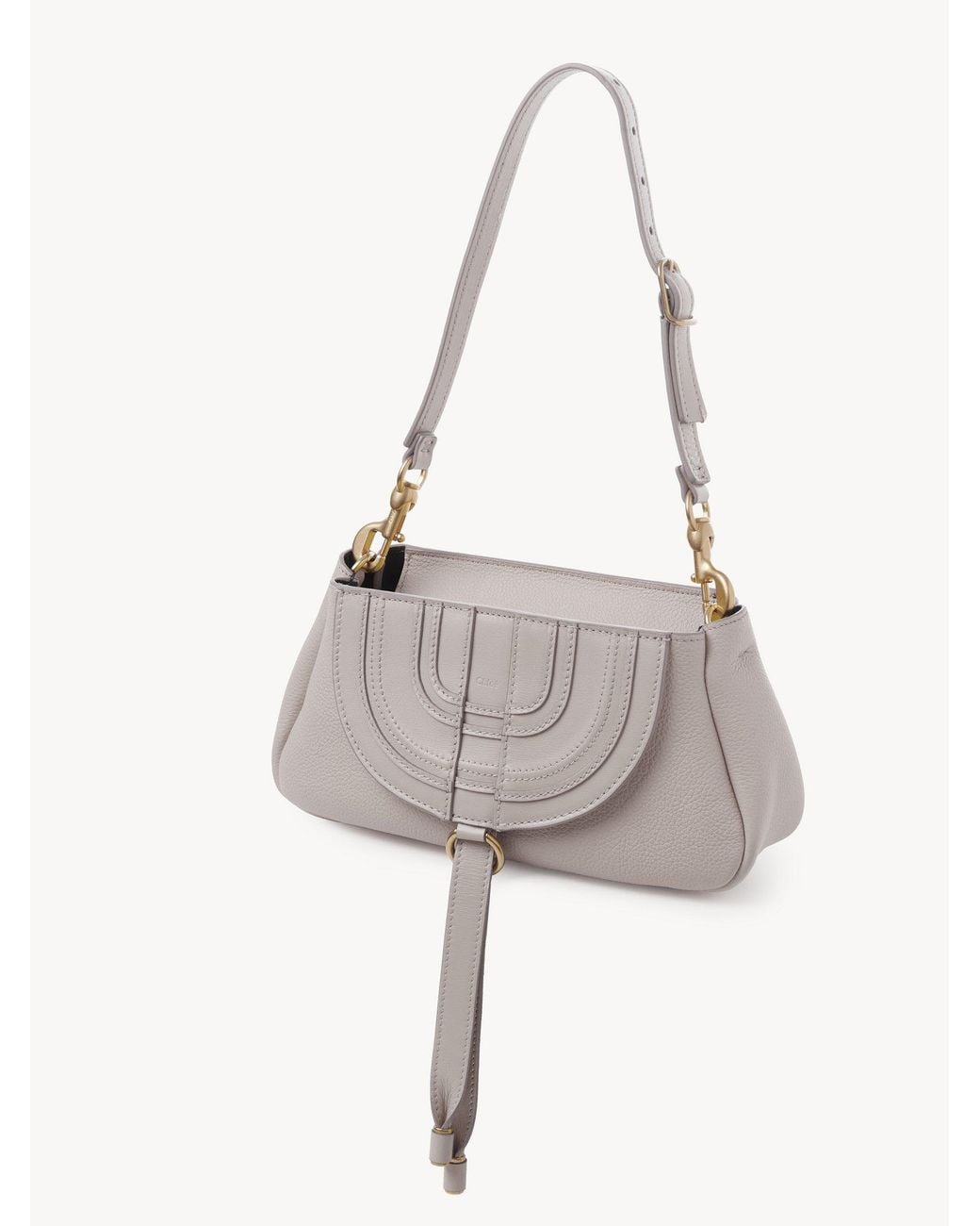 Chloé White Chloé Marcie Shoulder Bag