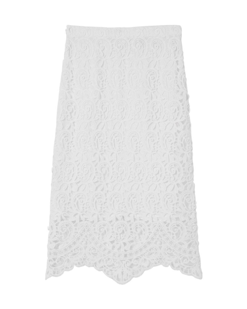 Burberry White Clothing Skirts