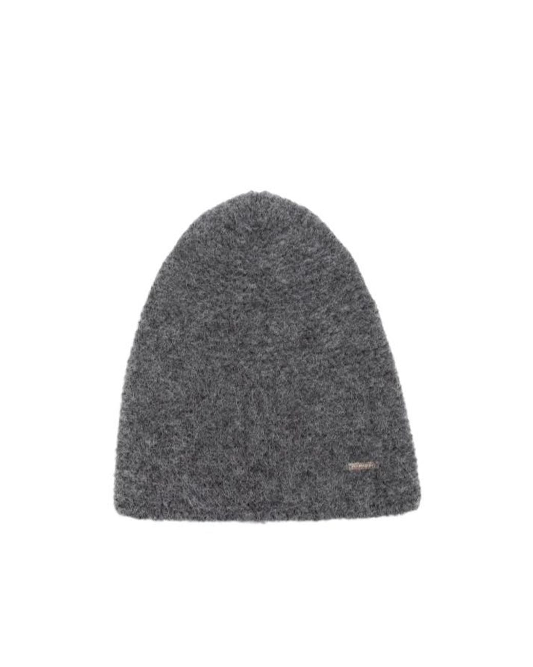 DSquared² Gray Logo Plaque Beanie